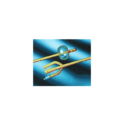 Foley Catheters, 3-Way, 18 Fr, 5 mL, 12/Cs