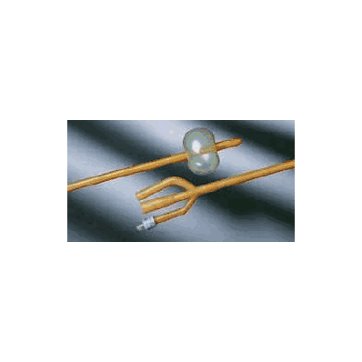 Foley Catheters, 3-Way, 18 Fr, 5 mL, 12/Cs