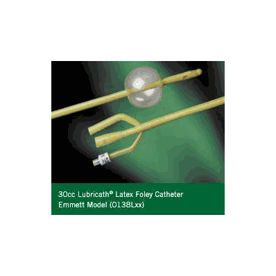 Foley Catheters, 3-Way, 20 Fr, 30 cc Balloon, 12/Cs