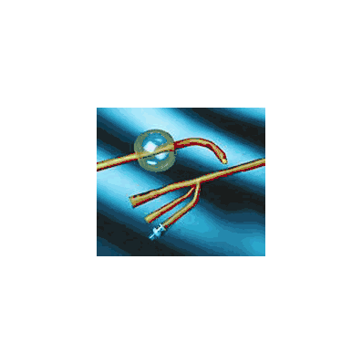 Foley Catheters, 3-Way, 24 Fr, 30 mL, 12/Cs