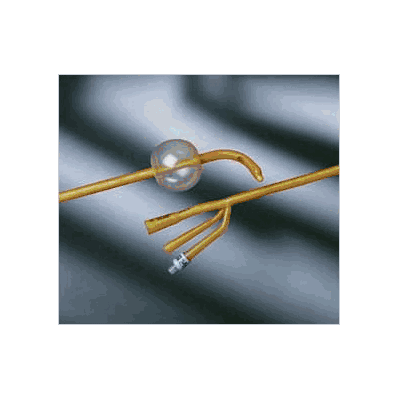 Foley Catheters, 3-Way, 24 Fr, 30 mL, 12/Cs