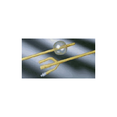 Foley Catheters, 3-Way, 24 Fr, 30 mL, 12/Cs