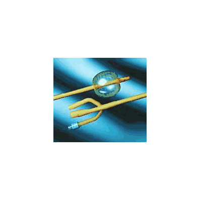 Foley Catheters, 3-Way, 24 Fr, 30 mL, 12/Cs