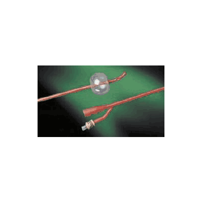 Foley Catheters, Medium Size with 18Fr x 30 cc Balloon, 2-Way Tiemann Model