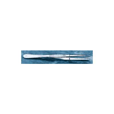 Forcep, Xlong S/S Rnd Serrated Tips 11.81" -