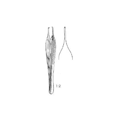 Forceps Adson Tweezer Type Curved 4-3/4 Inch