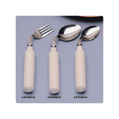 Fork, Curved Utensil, Left Handed Angle