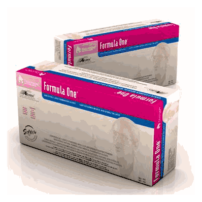 Formula One Latex Exam Gloves - Pdr - Sm,Uni,