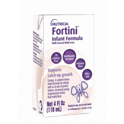 Fortini Infant Formula, 4 gl oz. Milk-based with Iron