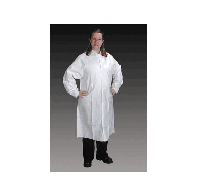 Frock, Snap Collar, Snap Close, Wh, M - Medli