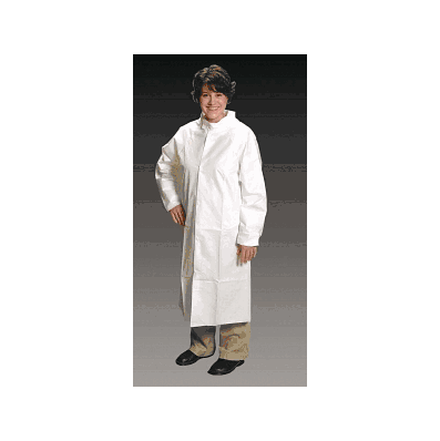 Frock, Snap Collar, Snap Close, Wh, S - Medli