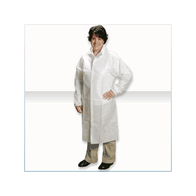 Frock, Snap Collar, Snap Close, Wh, Xl - Medl