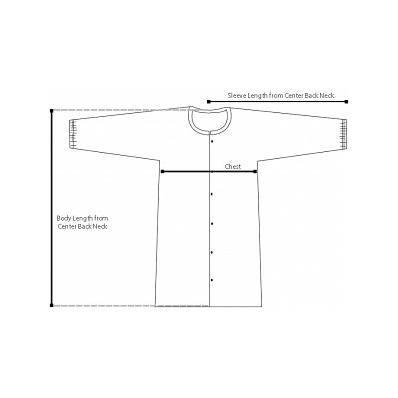 Frock, Tyvek Isoclean, White, Elastic, Xl - M