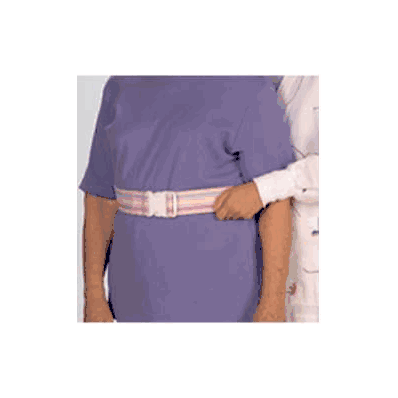 Gait Belt Up To 72 Inch White Sturdy Cotton -