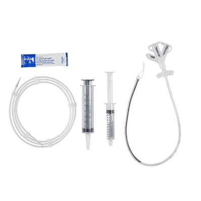 Gastric-Jejunal Feeding Tube Kit, 16 Fr. with 22 cm Tube Tapered Distal Tip