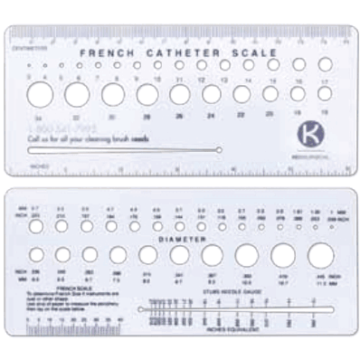Gauge, 6" Ruler and Pin French CathScale