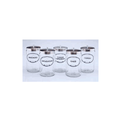 Gauze Jar Glass Clear - Jar, Gauze W/Cvr - G