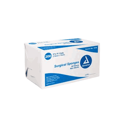 Gauze Sponge 8-ply 3 X 3 Inch - Gauze, Sponge