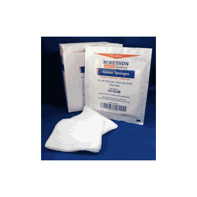 Gauze Sponge, 8 ply, 4x4, Sterile 2's per pack