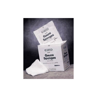 Gauze Sponge Caring Cotton 12-ply 4 X 4 Inch