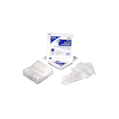 Gauze Sponge Cotton 12-ply 8 L X 4 W Inch - S