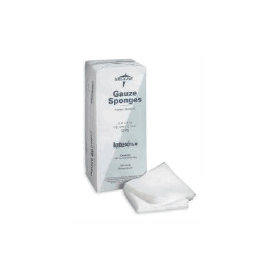 Gauze Sponge Cotton 8-ply 2 X 2 Inch Square -