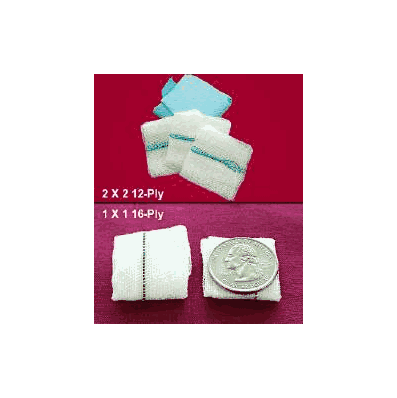 Gauze Sponge Fabco Ors 12-ply 2 X 2 Inch -