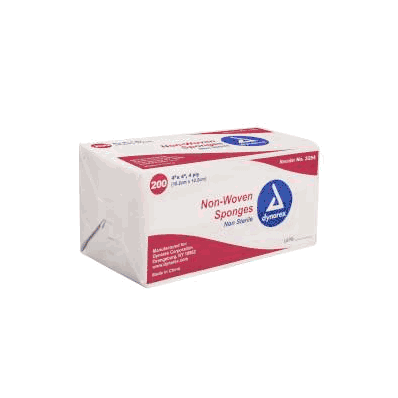 Gauze Sponge Gauze 4-ply 4 L X 4 W Inch - Spo