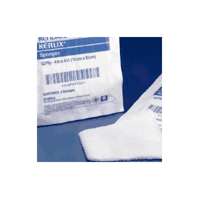 Gauze Sponge Kerlix Cotton 12-ply 4 X 4 Inch