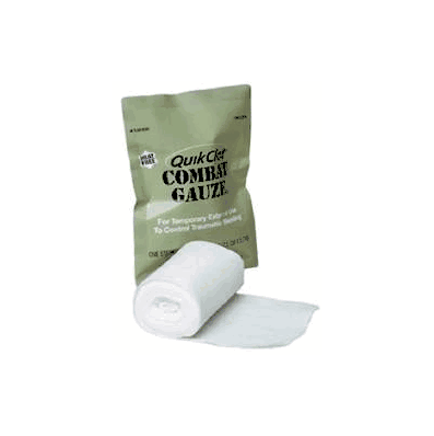 Gauze, Sponge Quikclot Combat 3"X4yds - - Bo