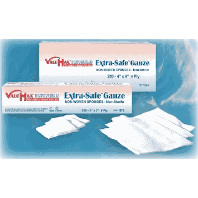 Gauzes, 2000/Cs, 4" x 4" Extra-Safe