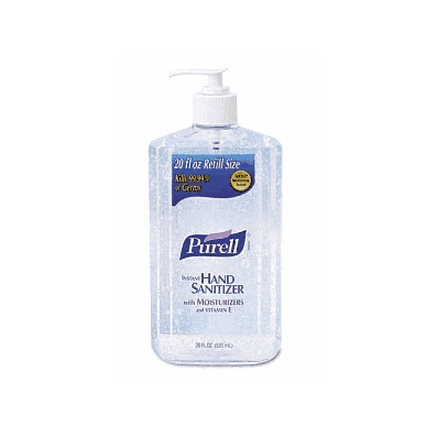 Gel, Sanitizer, Pump, Hand, Purell, 20 Oz - M