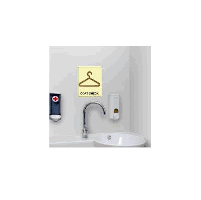 General Information Sign Coat Check - Sign, C