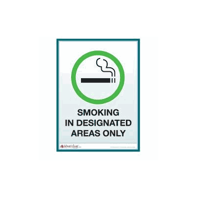 General Information Sign Smoking In Designate