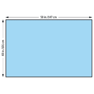 General Purpose Drape Sterile Half Drape 40" W x 58" L, 66/cs