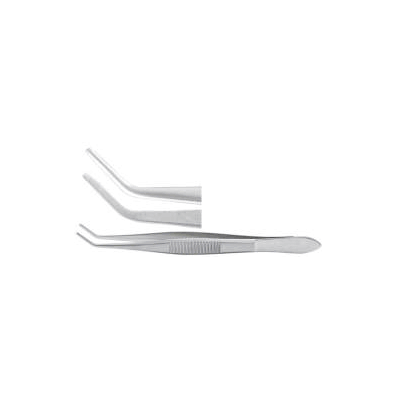 General Purpose Forceps Tweezer Type Angled 4