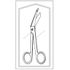 Angled Blunt Tip / Blunt Tip 5-1/2" Sterile Disposable, Lister Bandage Scissors 50/bx, Sterilized in USA, Sklar 96-2502<br><br><font color="red"><b>BACK TO THE PRODUCT TABLE, <a href="https://www.aaawholesalecompany.com/sklar-sterile-disposable-instruments-sterile-lister-bandage-scissors.html">CLICK HERE</a></b></font>
