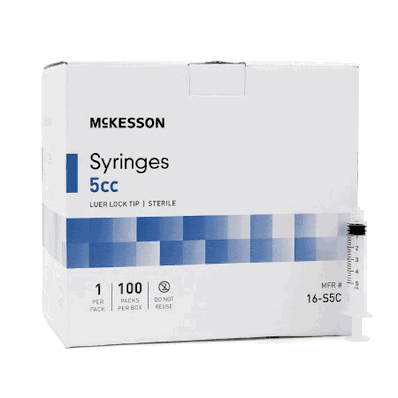General Purpose Syringe, 5 mL, 1 mL Increments