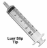 Syringe 60 mL Luer Slip Tip, 1 mL increments, 40/box, Blister Pack, w/o safety by BD 309654<br>Made in USA