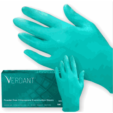 GL-CR106GFX Chloroprene Glove Exam Gloves, X-LARGE, Powderfree