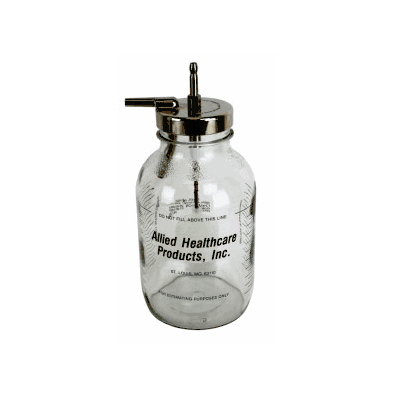 Allied #01-90-3489 Glass Collection Bottle 1200 ml, with metal c
