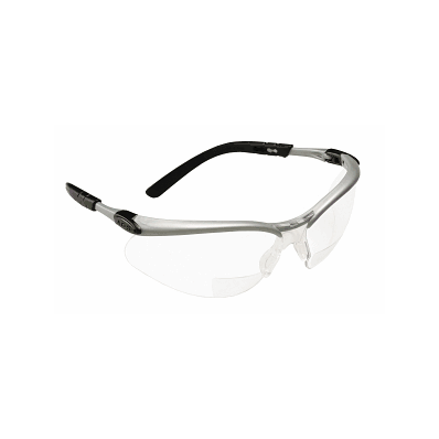 Glasses, Bx Reader, Protect, +2.0, Clr / Slvr
