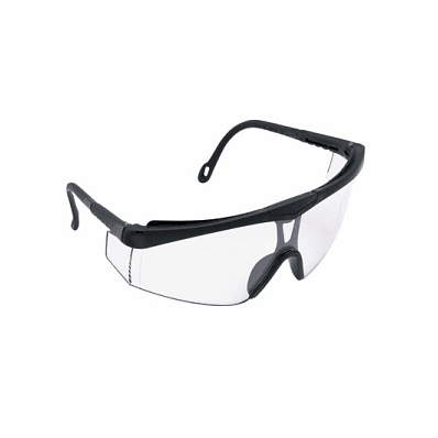Glasses, Cudas Safety W/Clr Lens, Blk Frme -