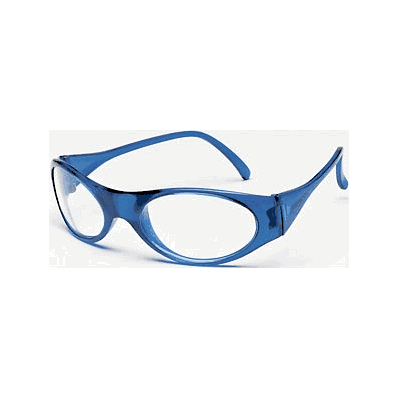 Glasses, Frostbite, Blue Frame, Clear Lens -