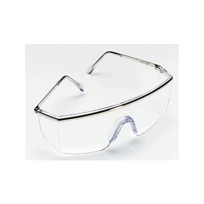 Glasses, Malibu, Protective, Clear / Gold - M