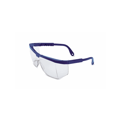 Glasses, Protective, Blue Frame, Clear - Medl