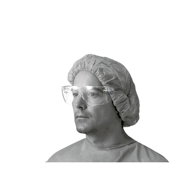 Glasses, Safety, Visitor, Clear, Large - Medl