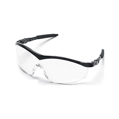 Glasses, Storm, Black Frame, Clear Lens - Med