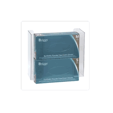 Glove Box Holder Horizontal Mount 2-box Clear