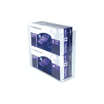 Glove Box Holder Horizontal Mount 2-box Clear